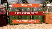 HOW TO PRESERVE FRESH JUICE