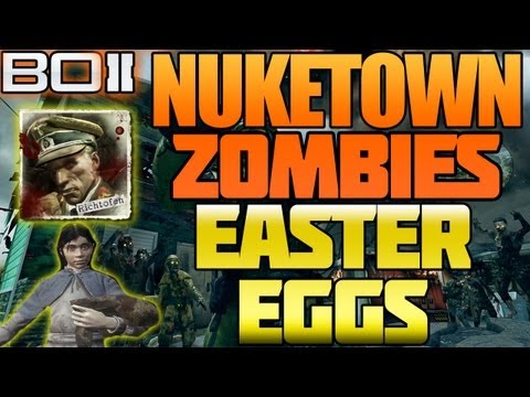 BO2 "Nuketown Zombies All Easter Eggs Explained + Moon Map Secret Black Ops 2