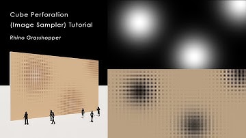 Cube Perforation Pattern (Image sampler) Rhino Grasshopper Tutorial