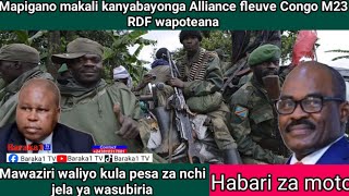 Mapigano makali kanyabayonga Alliance fleuve Congo M23 RDF wapoteana