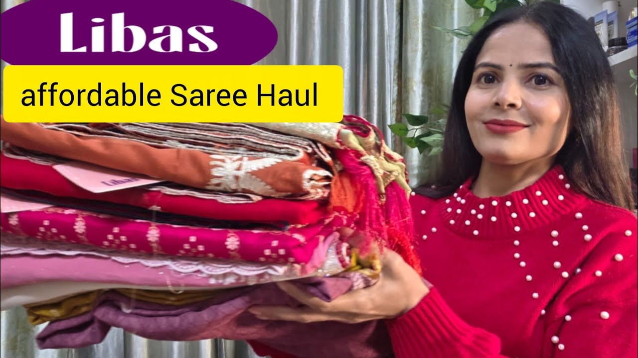 Libas Saree Haul !! Affordable Saree Under Budget 1500/ only try on haul !!
