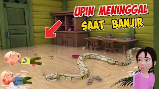 Upin & Ipin Eaten by a Snake and Died during a Flood, Upin & Ipin are happy! Funny GTA