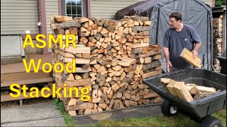 ASMR Speedy Wood Stacking