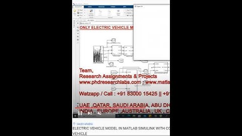 ELECTRIC VEHICLE MODEL IN MATLAB SIMULINK WITH COUSTOM DRIVE CYCLE | ONLY ELECTRIC POWERED VEHICLE