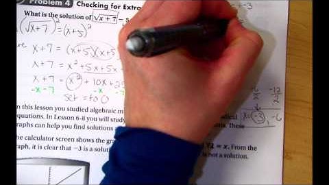 Algebra II   6 5 Solving Square Roots and Radical Expressions video 2