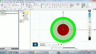 Determine the electric field distribution of coaxial cable by ansys EM