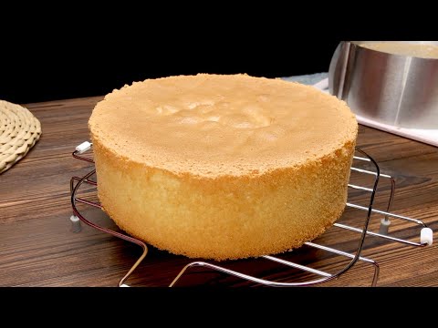 Pambıq kimi yumşaq SADƏ BİSKVİT resepti | SPONGE CAKE (English subtitles)