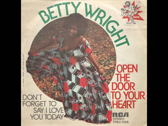 BETTYページ Betty Wright - Open The Door To Your Heart (1976 Vinyl) - YouTube