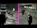 How enemy reacts when you drop weapons in every hitman game