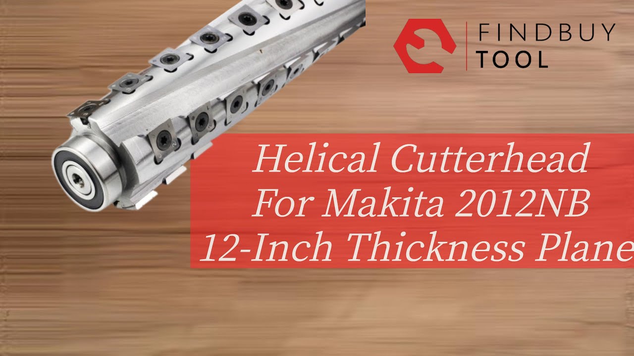 Cutterhead helicoidal para Makita 2012nb de 12 pulgadas de espesor de espesor