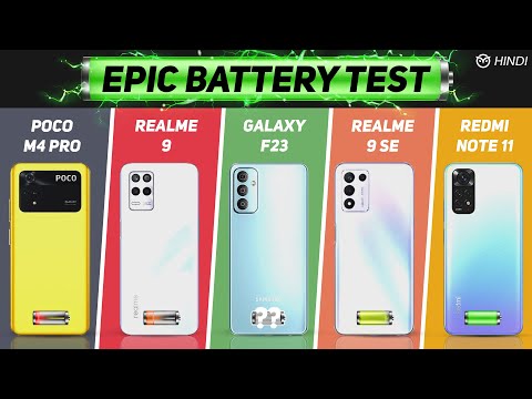 Realme 9 SE vs Galaxy F23, Realme 9 vs Poco M4 Pro Battery Drain Test | Charging | Which One To Buy