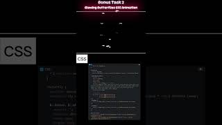 Glowing Butterflies CSS Animation | Pure HTML & CSS 🦋✨     #animation #coding #frontenddevelopment
