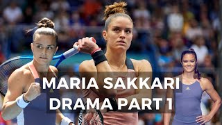 Maria Sakkari CRAZY FUNNY TENNIS TANTRUMS  (Not Ostapenko)