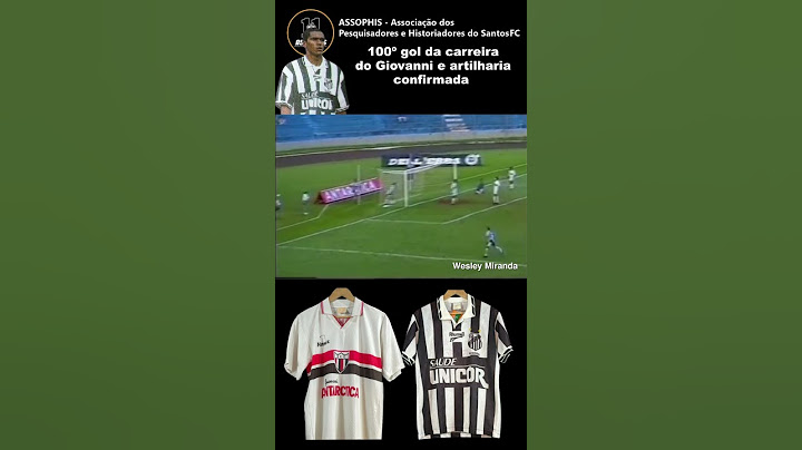 Botafogo (SP) 1 x 2 Santos - 06/06/1996 - 100º gol da carreira de Giovanni e artilharia confirmada