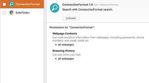ConnectionFormat adware removal (Mac).