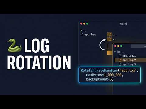 105 🐍 Python Log Rotation Explained | RotatingFileHandler Tutorial