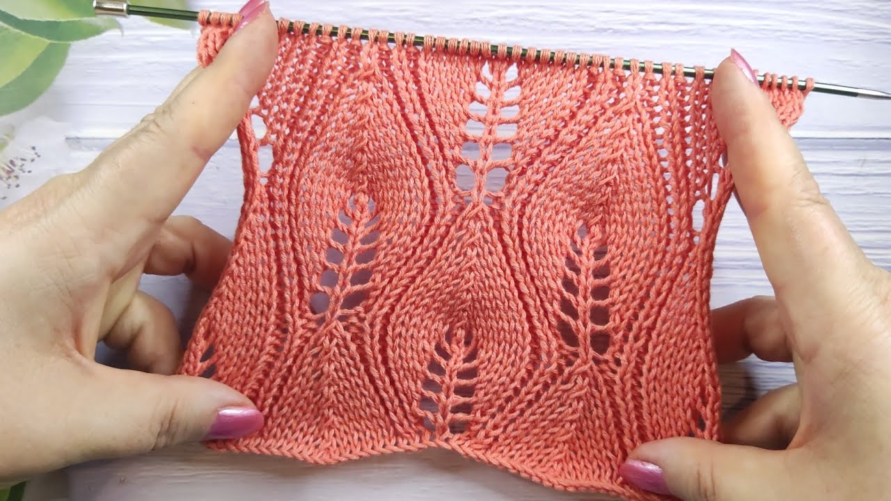 Leaf Stitch Knitting | Blattmuster stricken | Punto Foglie ai ferri | Point de Feuilles au Tricot