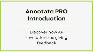 One Minute Intro to Annotate PRO