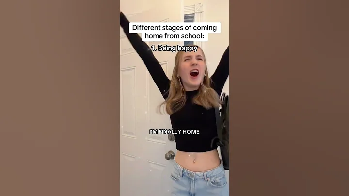 The different stages of coming home from school #pov #comedy #skit #relatable