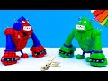 DIY king kong robot mixed Superheroes Spider man, Hulk with clay 🧟 Polymer Clay Tutorial