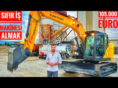 SIFIR KM İŞ MAKİNESİ ALMAK | KUTU AÇILIMI YAPTIK | JELATİNLERİ SÖKTÜM | SUMİTOMO SH145