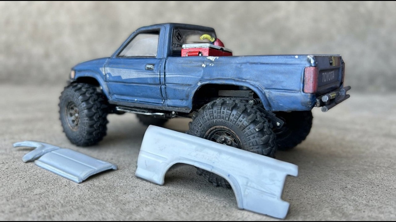SCX24 Leaf Springs & Metal Body