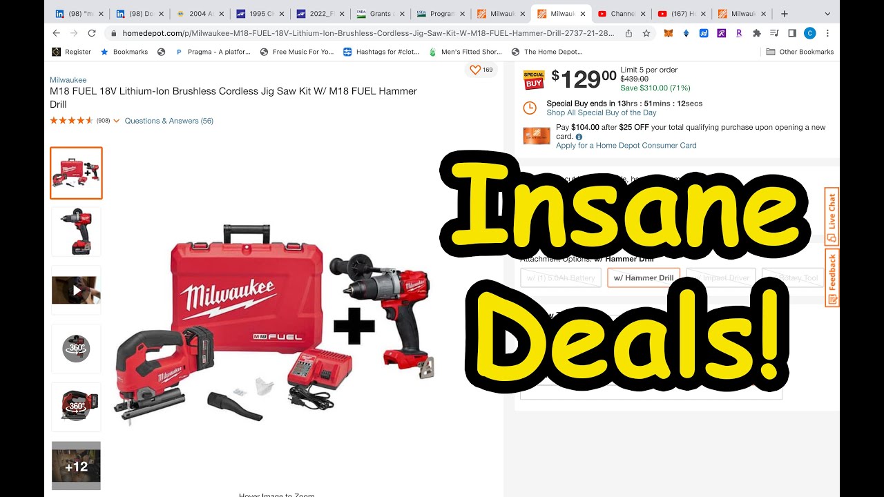 Special Buy Milwaukee Deals At Home Depot