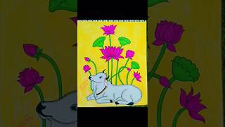 Simple painting of Lotus flower#flowers#flower#art#drawing#lotus#sketch#virel#shorts#painting#status