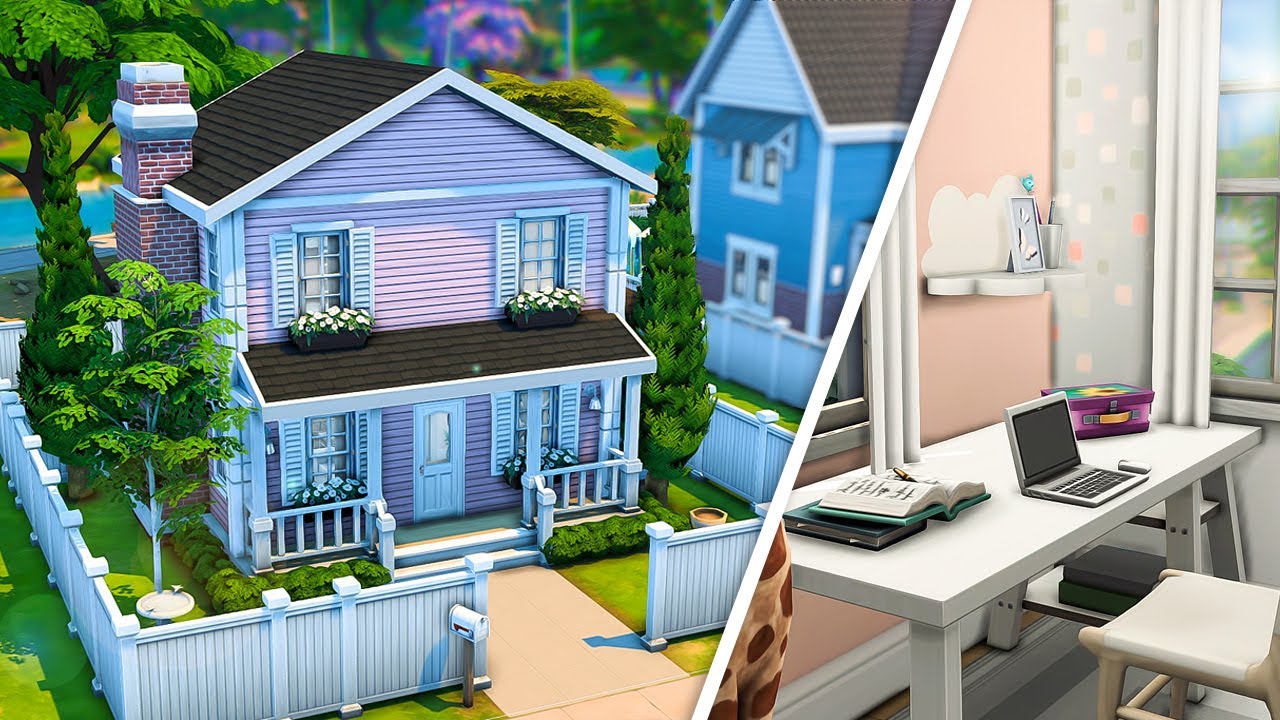 Base Game Family Home 🍭 \\ The Sims 4: Speed Build