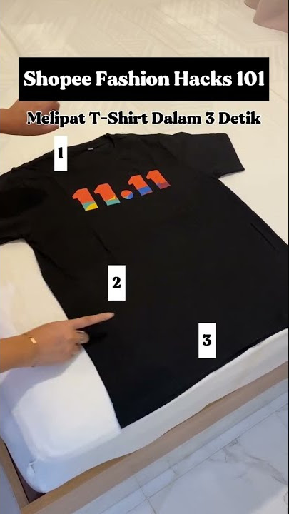 Cara Melipat Baju 3 Detik!