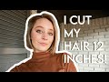 I CUT 12 INCHES OFF MY HAIR! // First Time I Have Ever Cut All My Hair Off