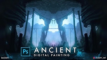 Fantasy Concept Art Process / Environment Design Techniques & Composition Digital Painting Tutorial