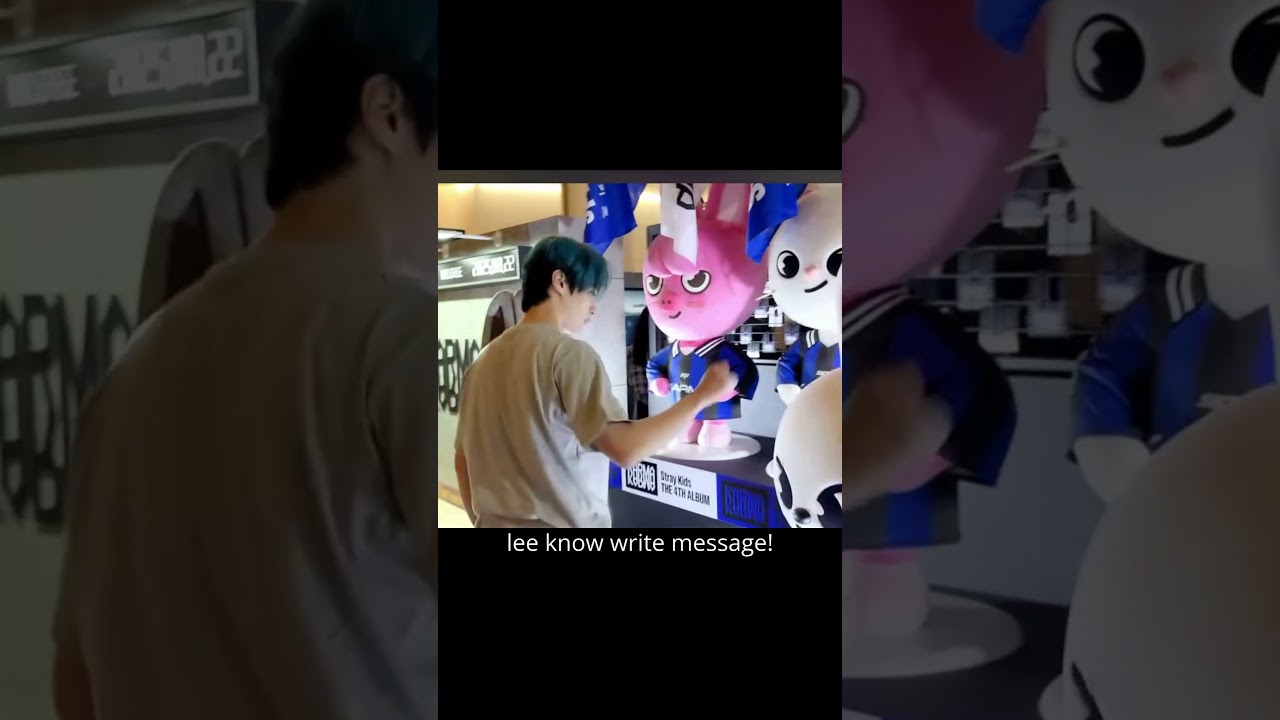 lee know write message!🩷🫢