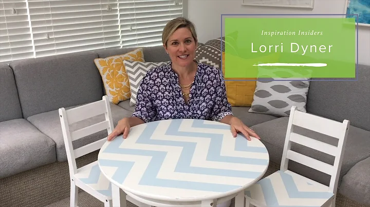 DIY: Transform a Playroom Table & Chairs with Removable Wallpaper| Lorri Dyner Design