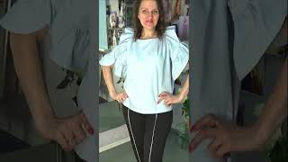 Serpentine sleeve in a new blouse / You will find the full video in the first comment