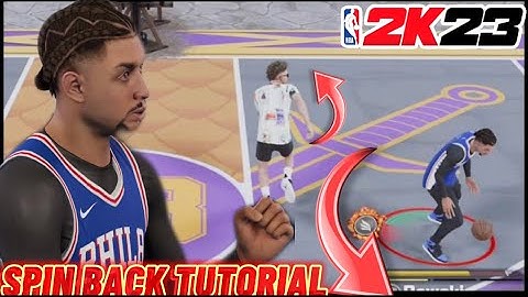 NBA 2K23 GLITCHY UNGUARDABLE SPIN BACK DRIBBLE TUTORIAL! HOW TO DO THE MOST UNGUARDABLE MOVE ON 2K23