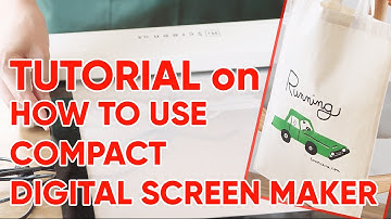 Tutorial for Easy Digital Screen Maker for T shirt Printing