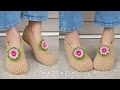 HOW to CROCHET SWEET SIMPLE SLIPPERS - Soft Shoes Booties Bedroom Slipper for Adults