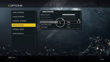 How To Disable Push To Talk In COD Ghost