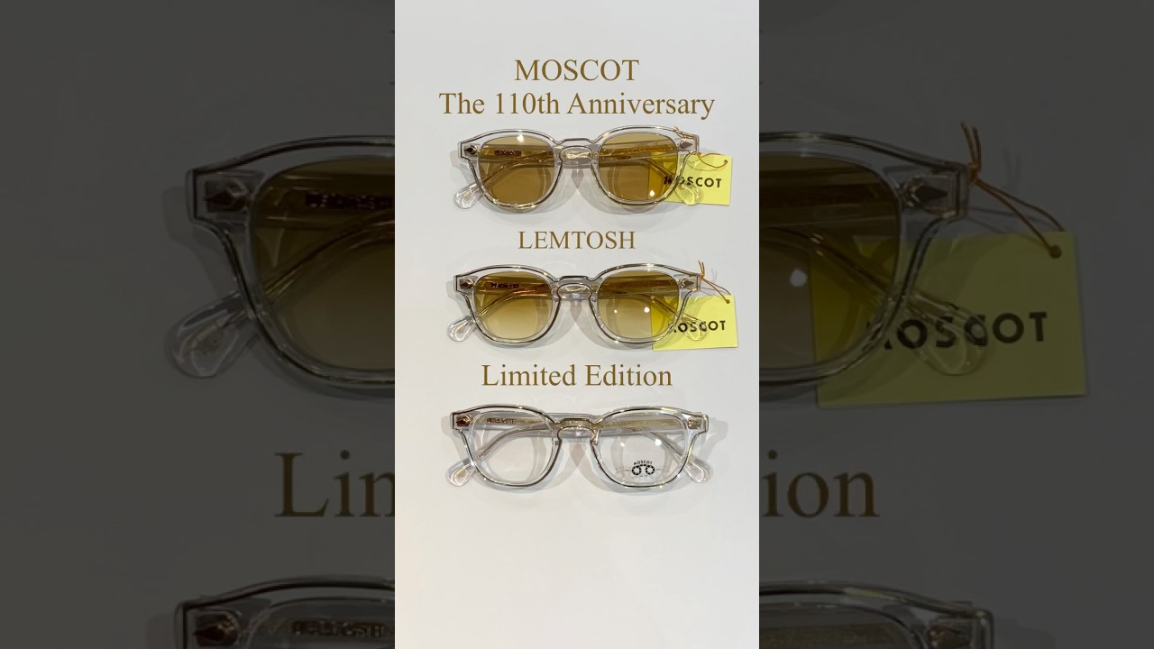 MOSCOT モスコット110周年記念の限定モデル！！ クリスタルゴールドの 