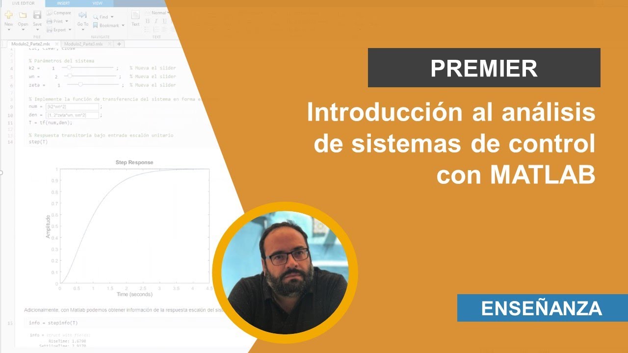 Introducción al Análisis de Sistemas de Control con MATLAB - YouTube