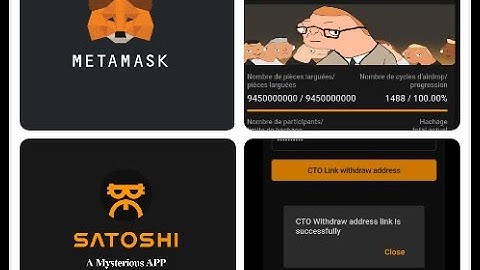 How to Withdrawal CTO Airdrop in Satoshi App by using Metamask Wallet