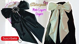 Moño Coquette Elegante  #tendencias #coquette #hairbows #lazos #moños #facil