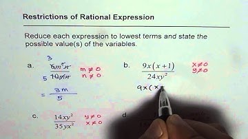 How to Find Restriction of Rational Expression