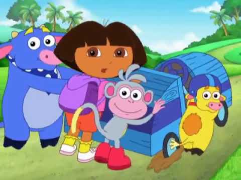 Dora The Explorer Clips: Little Bull Stuck In The Mud - YouTube