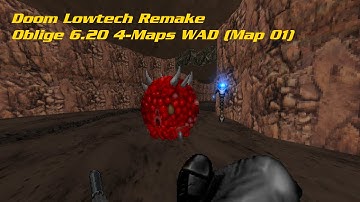 [Doom II] Doom Lowtech Remake + Oblige 6.20 4-Maps WAD (Map 01)