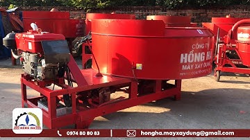 Cận cảnh Máy trộn bê tông cưỡng bức cố định CB2000 côn số | Máy xây dựng Hồng Hà