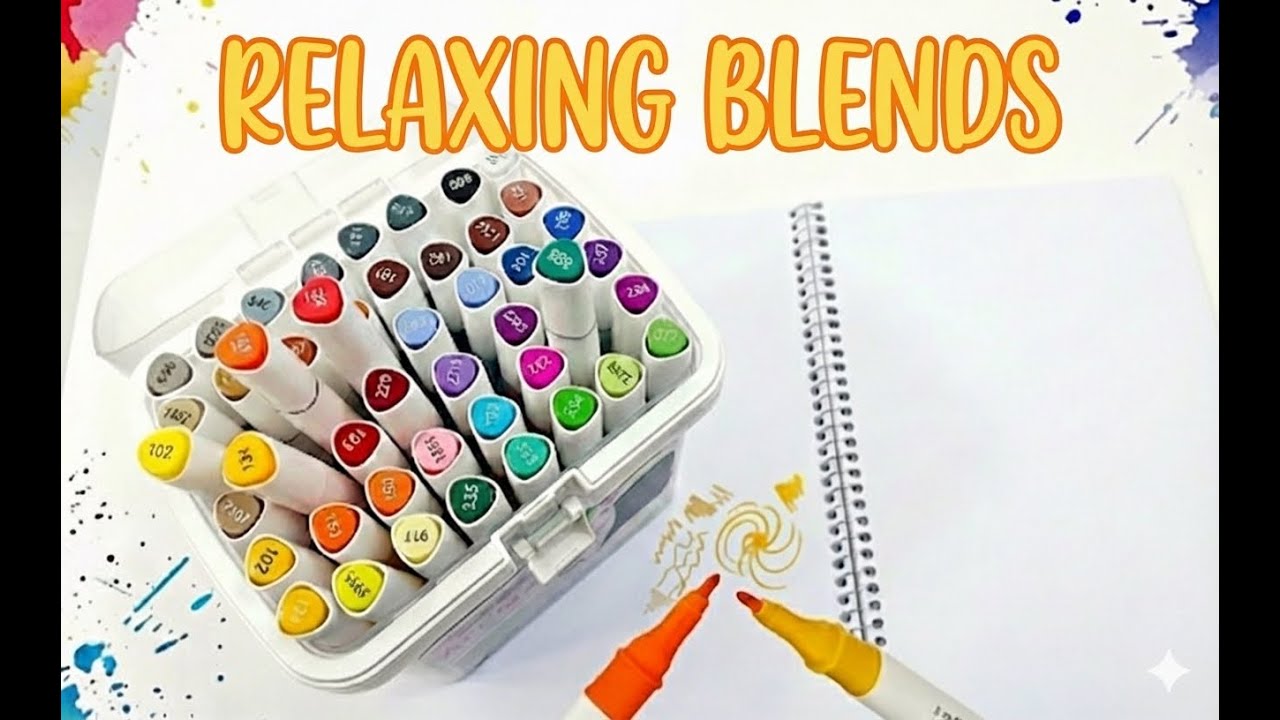 Relaxing, Satisfying Alcohol Marker Blending ~ No Talking 