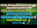 +3 BSc 4th Sem Botany Core-9 Important Questions 2025 | #utkaluniversity #botany #importantquestion