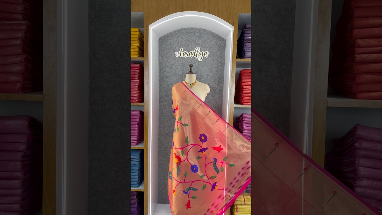 Paithani Jacquard Peacock (Mor) Jaal Dupatta